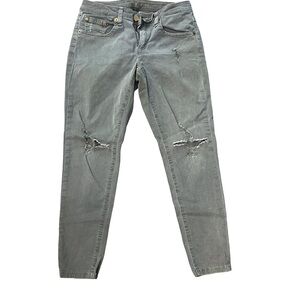 Michael Kors Gray Distressed Skinny Jeans